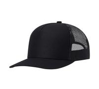 HaloHorus Curved Snapback Trucker Hat for Men Women, Adjustable Mesh Athletics Baseball Cap for Running, Hiking, Workout, C5-tks-black, One Size