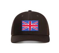 HaloHorus Union Jack Trucker Hat - Adjustable Snapback UK Flag Baseball Cap | British flag hat for national day, Great Britain flag hat for sports events, Casual outing baseball cap for men women