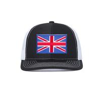 HaloHorus Union Jack Trucker Hat - Adjustable Snapback UK Flag Baseball Cap | British flag hat for national day, Great Britain flag hat for sports events, Casual outing baseball cap for men women