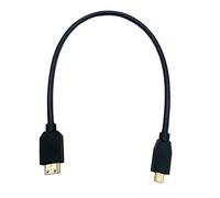 Halokny 8K Micro HDMI to Mini HDMI Cable,1Ft 8K@60hz Micro HDMI Male to Mini HDMI Male High Speed Cord,for Graphics Card, HDTV, Tablet, Camera and More