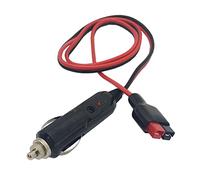 Halokny Car Cigarette Lighter Plug, 14AWG Cigarette Lighter 45A Extension Cable Adapter Connector, with Internal 15A Fuse, Compatible with Anderson PowerPole Port - 1M/3Ft