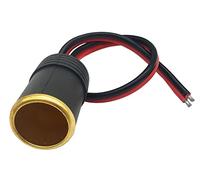 Halokny Cigarette Lighter Female Socket Adapter, 12V 5A Car Charger Cigarette Lighter Replacement Connector Charger Power Cord 1Ft/30cm