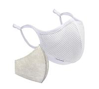 HALOLIFE - Face Mask - Reusable/Washable with Replaceable Nanofiber Filter - Lightweight Breathable Form-Fit, Specific Sizes and Adjustable fit for Women/Men/Children 200hr Filter Life - WHITE