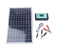 HaloModora 200W Solar Panel Charger Kit 12V Battery Maintainer for RV Car Boat Motorcycle Weather Resistant(Single)