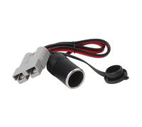 HaloModora 50A to 16A Female Socket Adapter, 50cm 12AWG Cable for Caravan 4WD Camping, 12/24 Volt DC Power Supply Converter