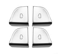 HaloModora Door Opening Button Protector for Tesla for Model Y for juniper 2025-2026 and Model 3 2024-2026, Smooth ABS Silver Cover