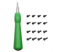 HaloModora For Ring Doorbell Replacement Kit Containing 16 Security Screws and 1 Dual-Tip Screwdriver for For Ring Doorbell Models (green)