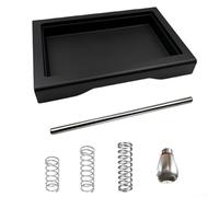 HaloModora Low Profile Thin Drip Tray Set with Long Stainless Steel-Tube Compatible for Gaggia for Classic Pro Espresso Machine(B)