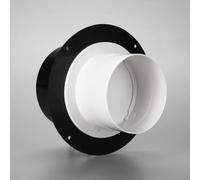HaloModora One Way Check Valve for Bathroom Fan, ABS 100mm to 80mm 75mm Reducer Duct Fitting, Prevents Odour and Smoke Reverse Flow