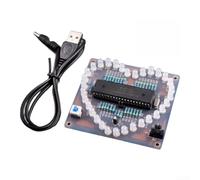 HaloModora Programmable Heart LED Board 7 Color Flashing Modes | Complete DIY kit, all components included, self-assembly required, 7 vibrant color effects, heart shape design