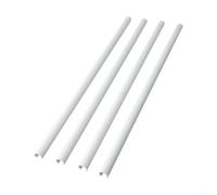 HaloModora Radiator Pipe Covers Set of 4 15mm Black White Chrome 200mm 300mm 500mm Adjustable Cut to Size No Pipe Removal Required(White-500mm)