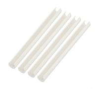 HaloModora Radiator Pipe Covers Set of 4 15mm Black White Chrome 200mm 300mm 500mm Adjustable Cut to Size No Pipe Removal Required(White-200mm)