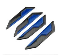 HaloModora Reflective Car Door for EDGE Protector Strip Anti-Scratch Trim Moulding Safety Accessories 4pcs (Blue)