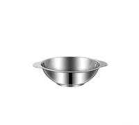 HaloModora Rust Resistant 304 Stainless Steel Soup Bowl, Large Capacity Double Handled Serving Dish for Kitchen, Dishwasher Safe Bowl for Salad Fruit and Daily Meals(17CM)