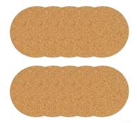 HaloModora W waterproof Cork Plant Saucers 10-Pack, 5 Sizes Including 4/6/8/10/12 Inch, Non-Slip Protectors for Indoor and Outdoor Use(150 * 4.3mm)