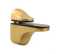 HaloModora Wall Mounted Adjustable Glass Shelf Support Bracket Zinc Alloy Polished Chrome for 3mm-22mm Glass or Wood(gold)
