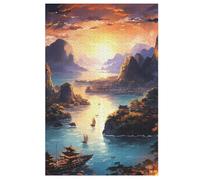 Halong Bay, Vietnam 1000 Piece Jigsaw Puzzle- Brain Teaser Game for Adults & Children - Educational Activities Wooden Jigsaws （78×53cm）