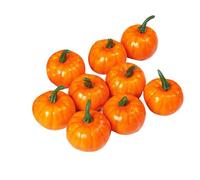 Halooween Car Decoration 12 PCS Foam Pumpkins Faux Foam Pumpkins Decoration Set Fall Orange Pumpkin for Wedding Halloween Christmas Autumn Thanksgiving Home Outdoor Large Garden (Yellow, 18x16x5)