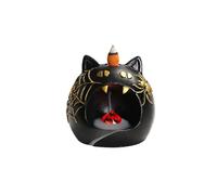 Halooween Decorations For Outside Halloween Themed Decoration Exquisite Resin Pumpkin Reverse Flow Aroma Diffuser Ornament With LED Lights Creating A Warm And Mystical Outdoor (B, 10. 8x10. 5x10cm)