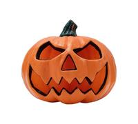 Halooween Garden Decorations Outdoor Jack-o- Battery Operated Light Up Pumpkin Decorations for Fall Outdoor Indoor Party Garden Statues (Orange, 21cm)