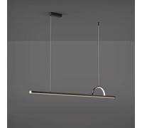 HALOPNCT Chandelier Ceiling light Modern Restaurant Single-line LED Ceiling Above The Dining Table Three-Color Variable Lamp () Height Adjustable (46W)
