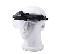 HALOPNCT Headset HD Magnifier with LED Light 1.2X 1.8X 2.5X 3.5X for Elderly Professionals Reading Books Mobile Phone Watch Repair HD Engraving Embroidery