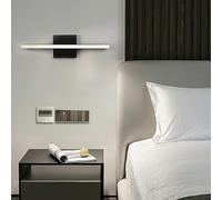 HALOPNCT Wall Lamps Lights LED Bathroom Mirror Long Indoor Modern Acrylic Aluminium Simple Decorative for Living Room Bedroom Corridor (40cm Black White Light)