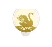HALOPNCT Wall light for bedroom Round Elk LED Swan Sconce Peacock Compatible with Bedroom Bedside Bathroom Stairs Corridor Decoration Projection Lamp(White lig
