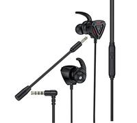 Haloppe Game Earphone Universal Video Game Earphone HiFi Sound Sweatproof Stylish Stable Red