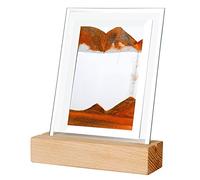 Haloppe Night Light Mobile Sand Painting LED Desk Light Night Lamp Desktop Ornament 180 Degrees Rotation Yellow