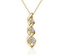 Halora Gold Necklaces for Women, Infinity Pendant Necklace Cubic Zirconia Jewellery Gifts for Women Her Bridal Mother'S Day Valentine'S Day