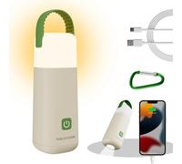 HALOSTORMS LED Camping Lantern, 430LM Up to 350 Hours Rechargeable Lantern for Power Outages, 3200mAh 5V2A Charging 4 Modes Tent Light, IPX4 Waterproof Flashlight for Home, Hiking, Emergency (Green)