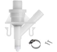 Halotronics RV Water Valve Replacement Kit for Pedal-Flush Toilets - Compatible with Sealand Dometic 300, 301 310, 311, 320, 321 - Hardware Included
