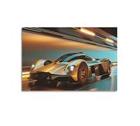 HALOUB Hyper Car Poster for Aston Martin Valkyrie Supercar Decorative Painting Canvas Wall And Art Picture Family Bedroom Decor 12x18inch(30x45cm)