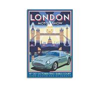 HALOUB Race Car Poster for Aston Martin DB4 GT Zagato Sport Car Decorative Painting Canvas Wall And Art Picture Family Bedroom Decor 12x18inch(30x45cm)