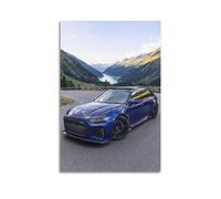 HALOUB Sports Car Poster for Audi RS6 Racing Car Super Car Decorative Painting Canvas Wall & Art Picture Print Family Bedroom Decor 12x18inch(30x45cm)