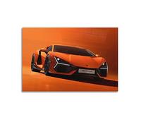 HALOUB Supercar Poster for Lamborghini Revuelto Racing Car Decorative Painting Canvas Wall And Art Picture Family Bedroom Decor 12x18inch(30x45cm)
