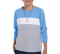 Haloumoning Boys T-Shirt Long Sleeve Colour Block Tops | Breathable,Fashion,Crew Neck,Relaxed Fit,School,Sport,Home,Daily,Casual,Kids,5-14 Years