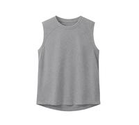 Haloumoning Boys' Tank Top Sleeveless T-Shirts Plain Fine Rib Undershirt Children Summer Sports Leisure Basic Tops, Gray, 4-6 Years
