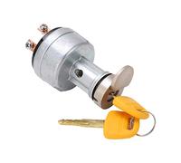 HaloVerde 08086-20000 Ignition Switch with Alloy Steel Construction, Starter Switch with 2 Keys for Komatsu Excavator Selections PC200, PC210, PC240-8, PC450-8