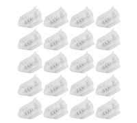 HaloVerde 20Pcs Fishing Lure Insert Tube with Internal Rattles for Marine and Rock Fishing to Increase Catch Rate, Creates Sound Signals from Steel Balls (小号)