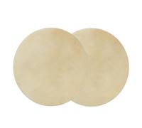 HaloVerde African Bongo Drum Head with a transparent tone, includes 2 Pcs Bongo Drum Head made with thick Faux Buffalo Leather for long lasting performance (9.0 inches)