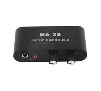 HaloVerde Audio Preamplifier 3 Output Ports model for mixing or separating sound signals, a portable Small Stereo Preamplifier and Headphone Amplifier with 3.5mm input