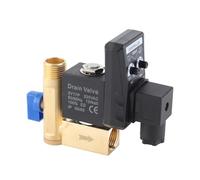 HaloVerde Automatic Drain Valve G1 / 2 DN15 with Adjustable Timer, a Precise Electronic Timed Drain Valve for automated condensate Removal in air Compressor Systems