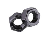 HaloVerde Black Zinc Plated Nuts, Pack of 100 M2 Self-Locking Nylon Nuts for Applications with Vibration, Metric Hexagonal Fasteners Made from Carbon Steel (M3)