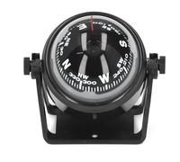 HaloVerde Boat Navigation Ball with Illuminated Dial for Low Light Conditions, a Marine Adjustable Compass with Mounting Bracket for Truck, Watercraft or Car