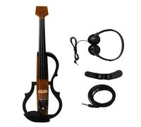 HaloVerde Carbon Fiber Electric Violin with DV 10B Pickup for Adjustable Tone Control, Headless Design with Headphone/Amp Connectivity for Rehearsal and Performance (Light Colored Wood Grain)