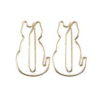 HaloVerde Cat Shaped Paper Clips, Unique 12 Pcs Thickened Metal Clips for Organizing Photos, Bookmarking, and Stationery Treats for Women, Kids, and Cat Lovers