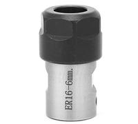 HaloVerde Collet Block Chuck for Spindle Motor Shaft Clamping, a Motor Shaft Extension Adapter and ER Collet Holder for CNC Milling Machine Tool Applications (6mm)