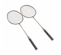 HaloVerde Complete Badminton Racket Set with 2 Racquets and Carry Bag for Training/Leisure in the Backyard, Fun Outdoor Backyard Games for All Ages, Lightweight Sports Badminton